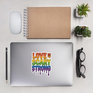 LGBTQ+ Halloween Bubble-free Sticker Scary Strong