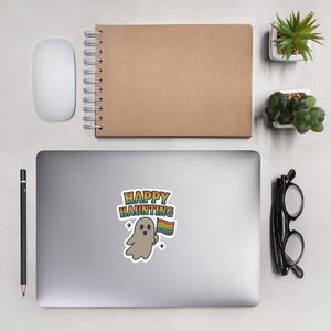 LGBTQ+ Halloween Sticker ohne Blasen - Happy Haunting