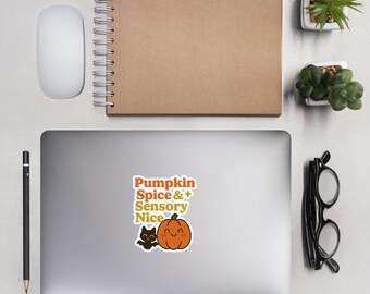 Neurodivergent Halloween Bubble-free stickers Sensory Nice