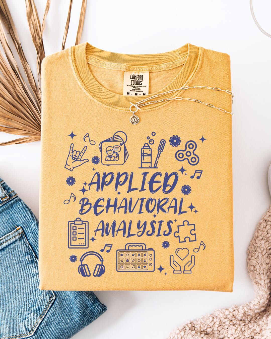 ABA Shirt, Comfort Colors Applied Behavior Analysis Shirt, BCBA Gift ...