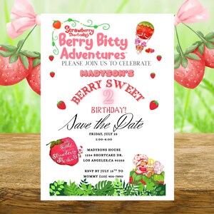 A Sweet Celebration With Strawberry Shortcake Birthday Invitations