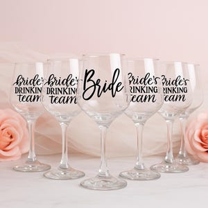 Copas de vino personalizadas para despedidas de soltera