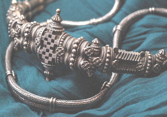 Antique braided silver belt, India