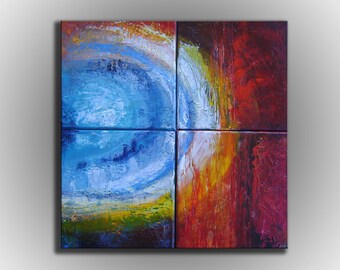 COSMIC THEORY -Original Contemporary Abstract Acrylic Textured Painting on canvas