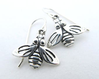 Sterling Silver Honeybee Earrings