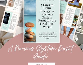 Nervous System Regulation Guidebook | Anxiety Relief PDF | Vagus Nerve Support | Calm E-book | Mental Health Self Care Printable