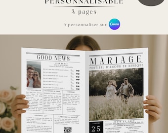 Personalized wedding gazette