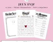 Pack Jeux EVJF à Imprimer | Activités EVJF | Animation Enterrement de Vie de Jeune Fille | PDF Instantané