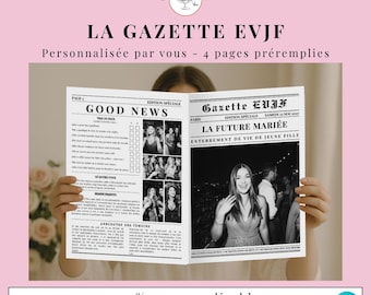 Customizable Hen Party Gazette | Canva Hen Party Journal | Hen Party Activities | Instant Download