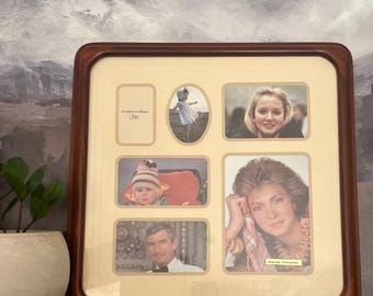 Vintage Feto International Genuine Teakwood Collage Photo Frame — 6 Opening, 16×16", Handcrafted in Thailand