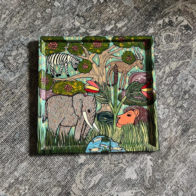 Vintage Zebra Plaque - Etsy