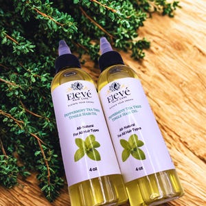 Peppermint Tea Tree Tingle Hair Oil, Peppermint Tea Tree Oil, Tea Tree Peppermint Oil, Dry Scalp Oil, Itchy Scalp Oil, Dandruff Relief