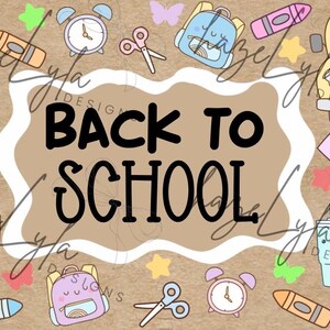 Back to School Painted Banner