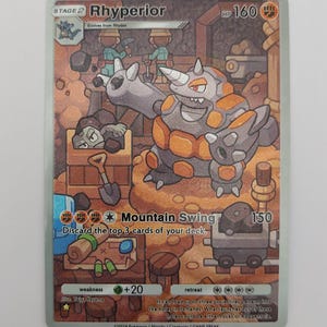 rhyperior pokemon card LV.X (DP29) [Diamond & Pearl: Black Star Promos] Pokémon Hit Points190 HP Stage Rhyperior E4 - 32/111 (DPPt