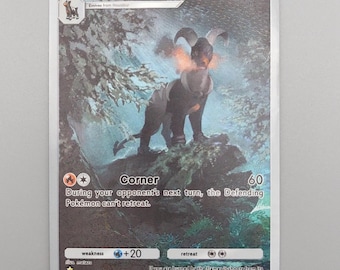 Houndoom Pokemon TCG Pocket Triumphant Light Custom Textured Full Alt Art Illustration Card - TCGP App inspired proxy