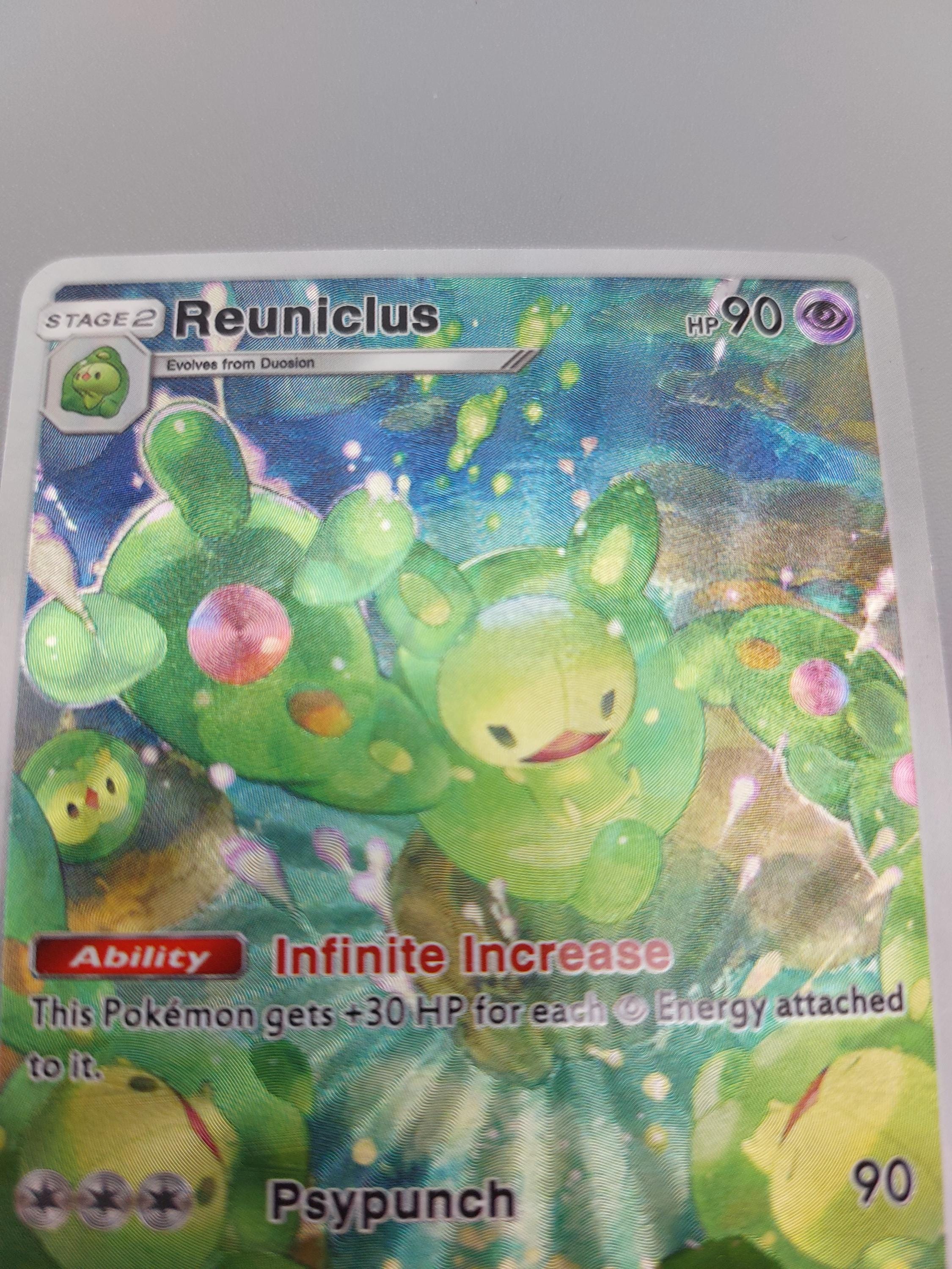 reuniclus pokemon card value 35/124 Reverse Holo Near Mint clear acrylic holder that perfectly accentuates the stunning visual design and character artwork Reuniclus Pokmon TCG Cards for