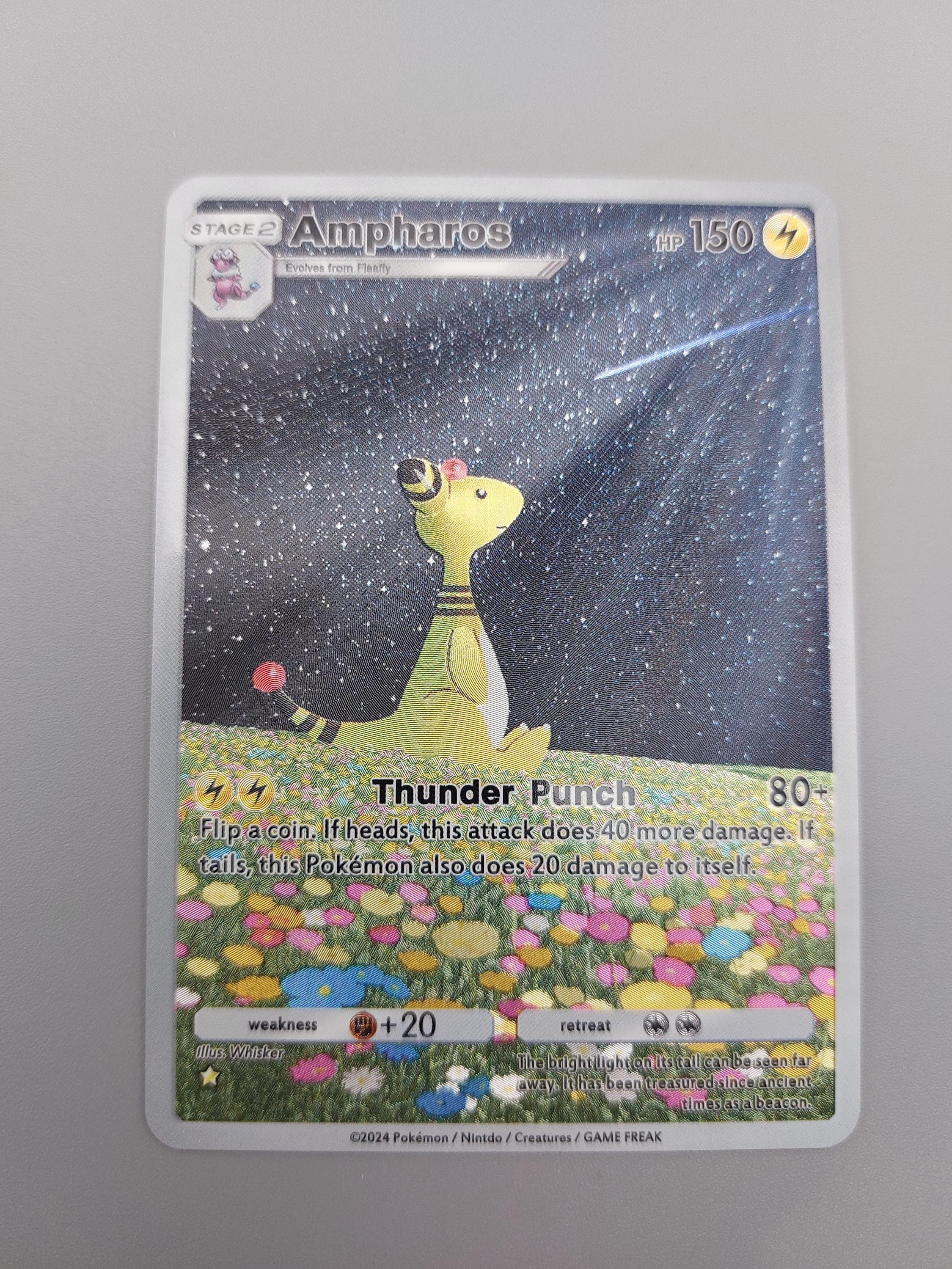 ampharos pokemon card holo GX Full Art - 163/181 - Team Up Ampharos #37 Prices | Pokemon