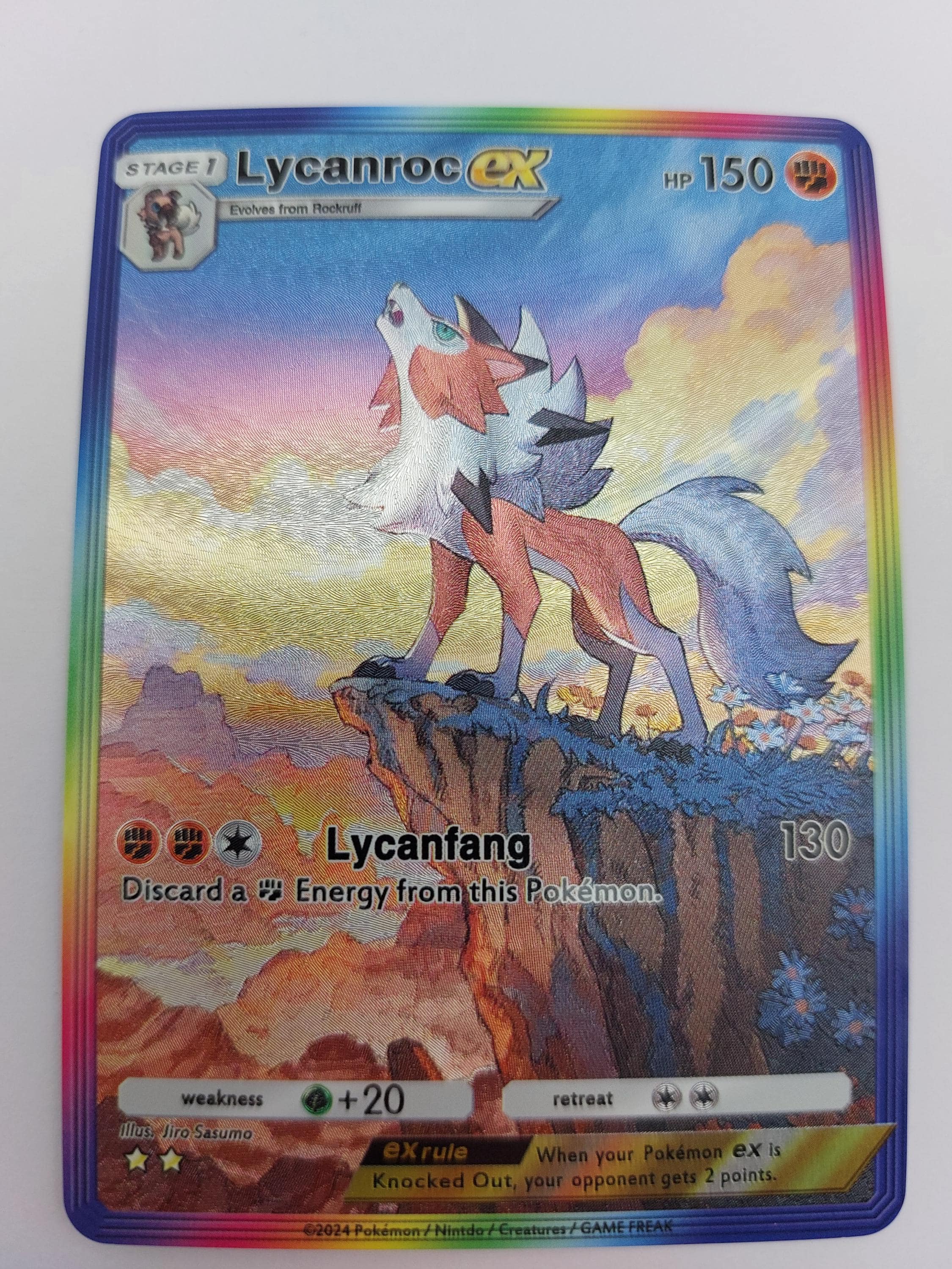 Lycanroc EX Pokemon TCG Pocket Extradimensional Crisis Custom