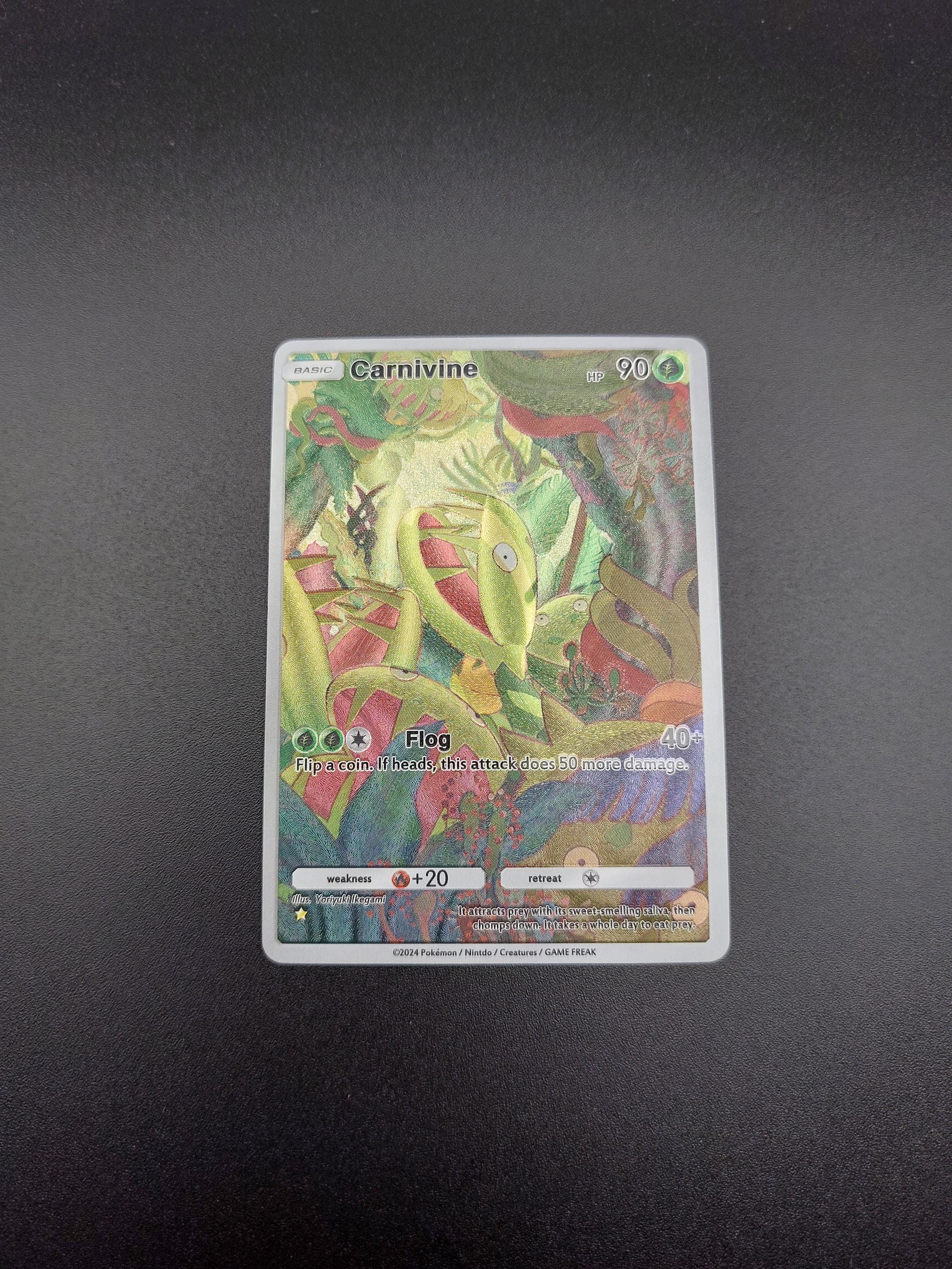 pokemon card carnivine Tournament Battle Ensky Collectible Bromide Grass Colorless Pokmon TCG Chaos Rising #4
