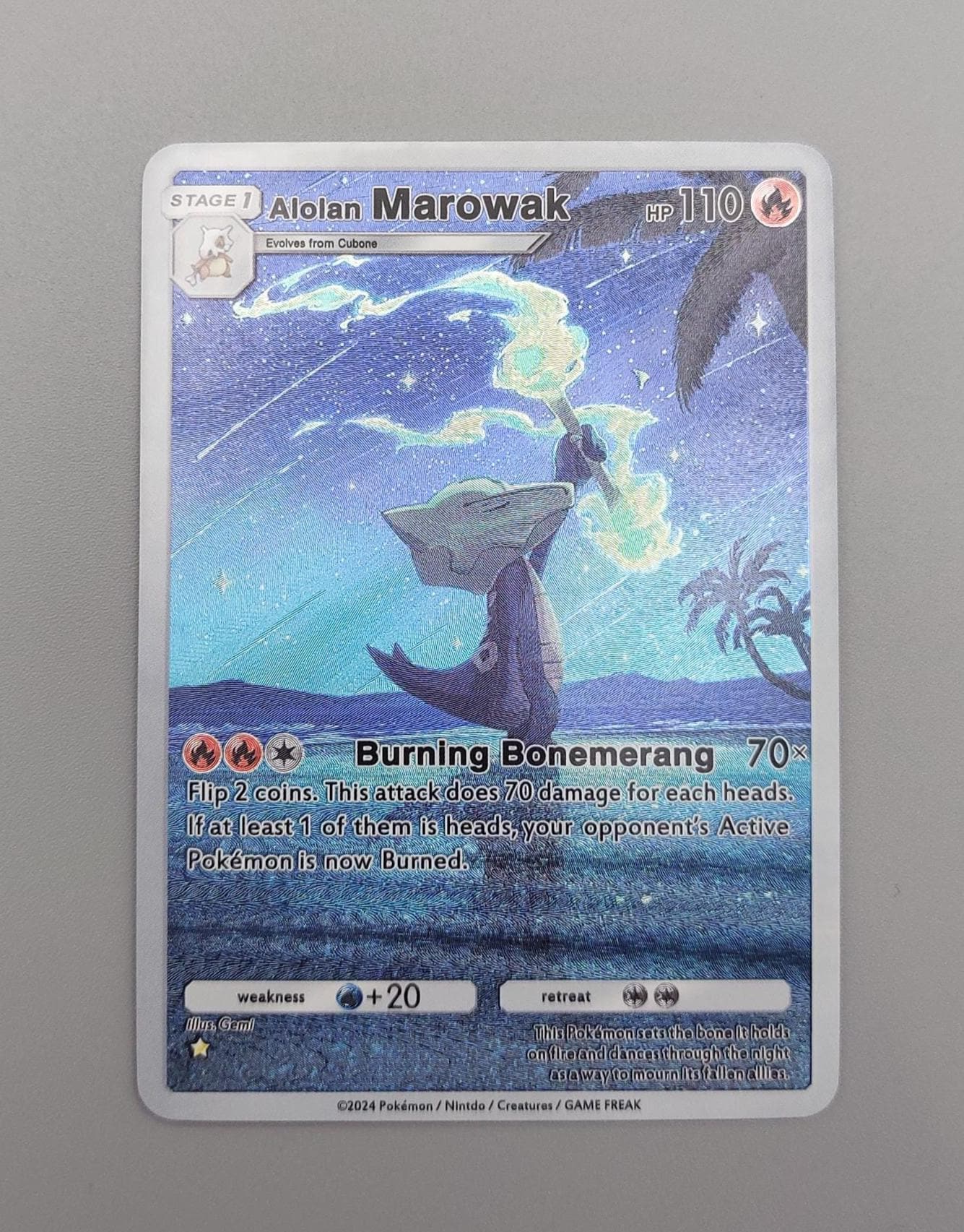 Alolan Marowak Card - Etsy UK