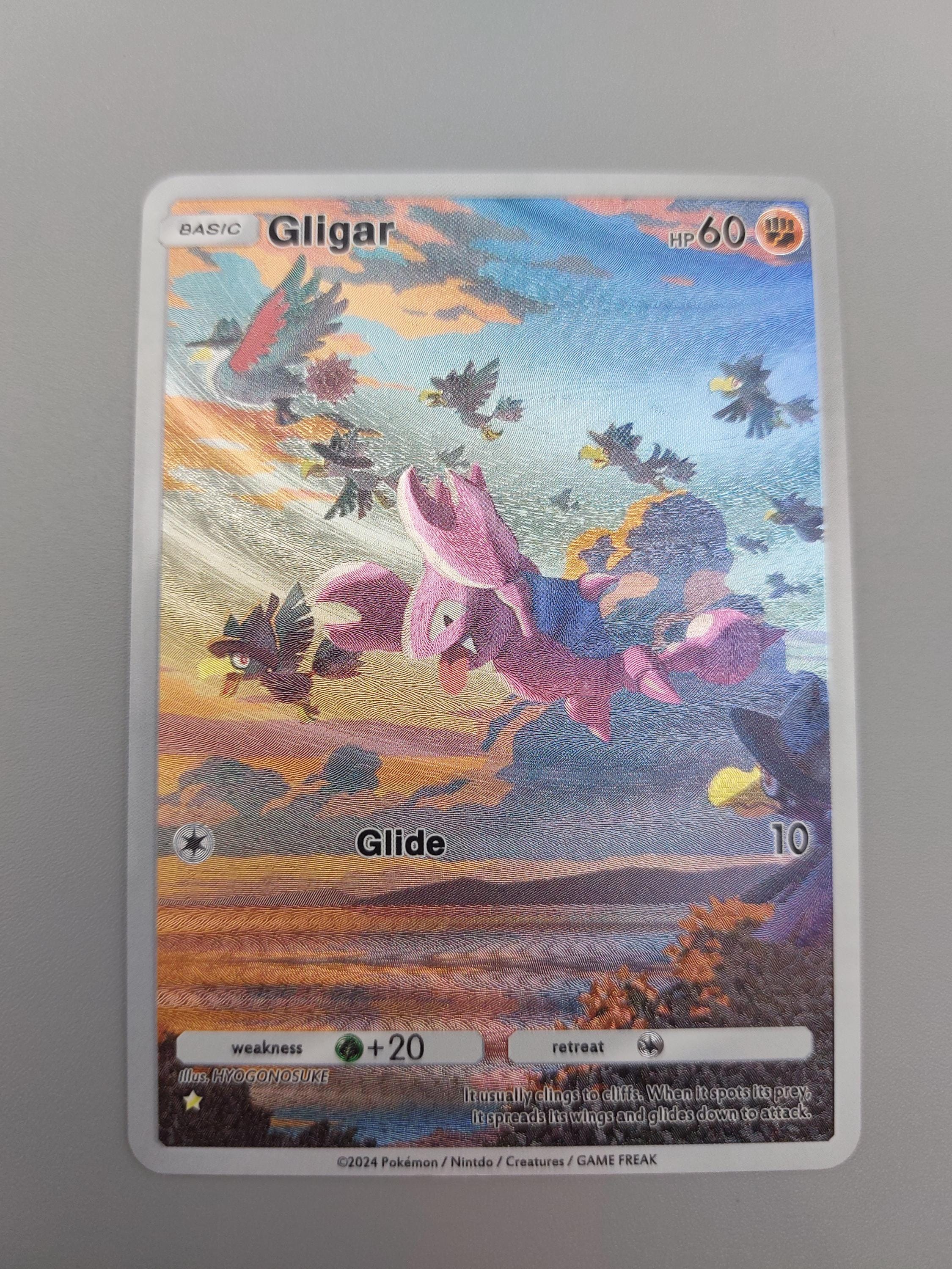 gligar pokemon card value Over the Brick Pokmon Colorless Shinobi Strike (30+) If you played Janine from your hand during this turn Gligar | Gold Silver to