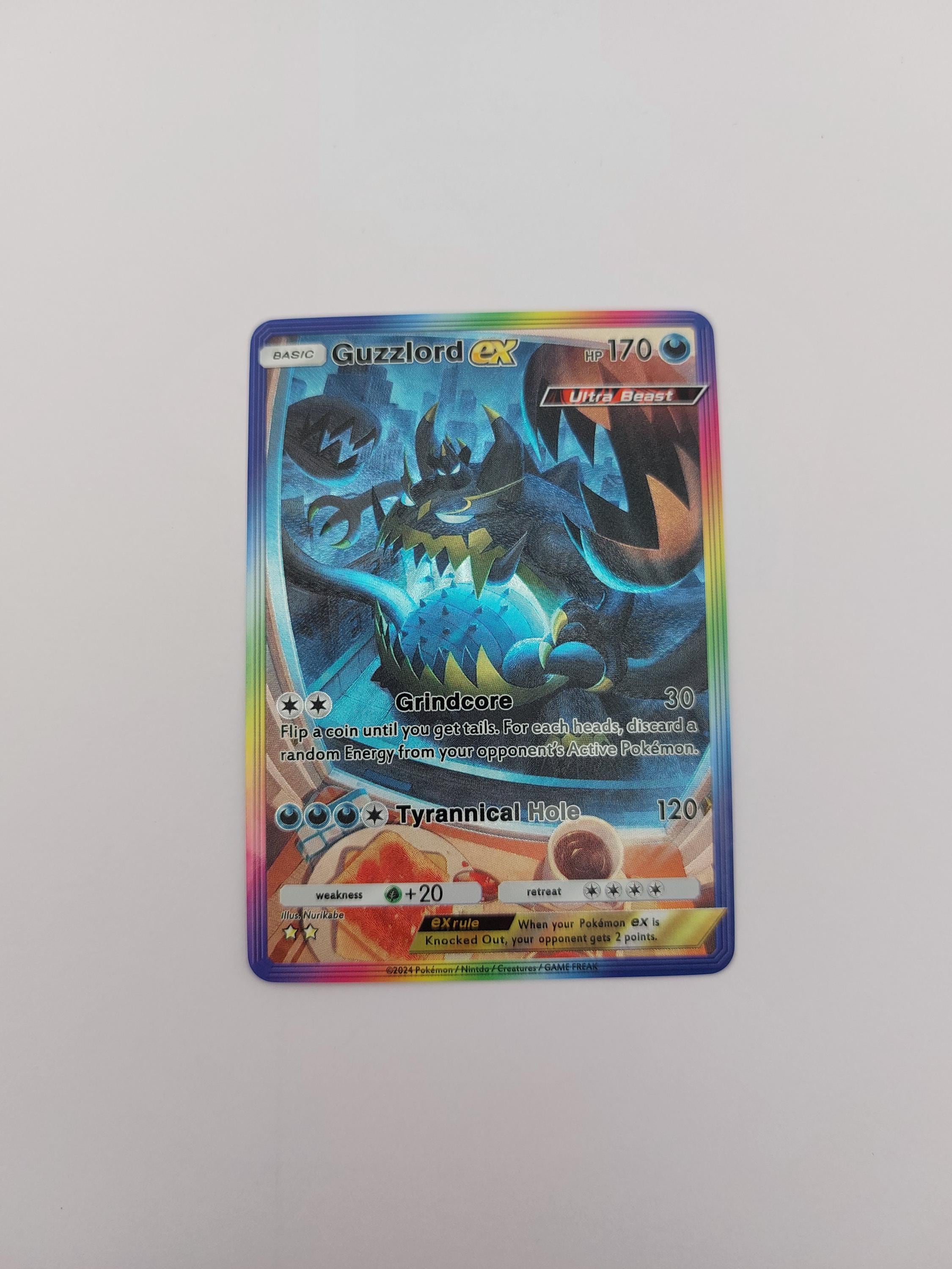 guzzlord pokemon card Pokemon Sun and Moon Crimson Invasion Hyper Rare Guzzlord GX #116