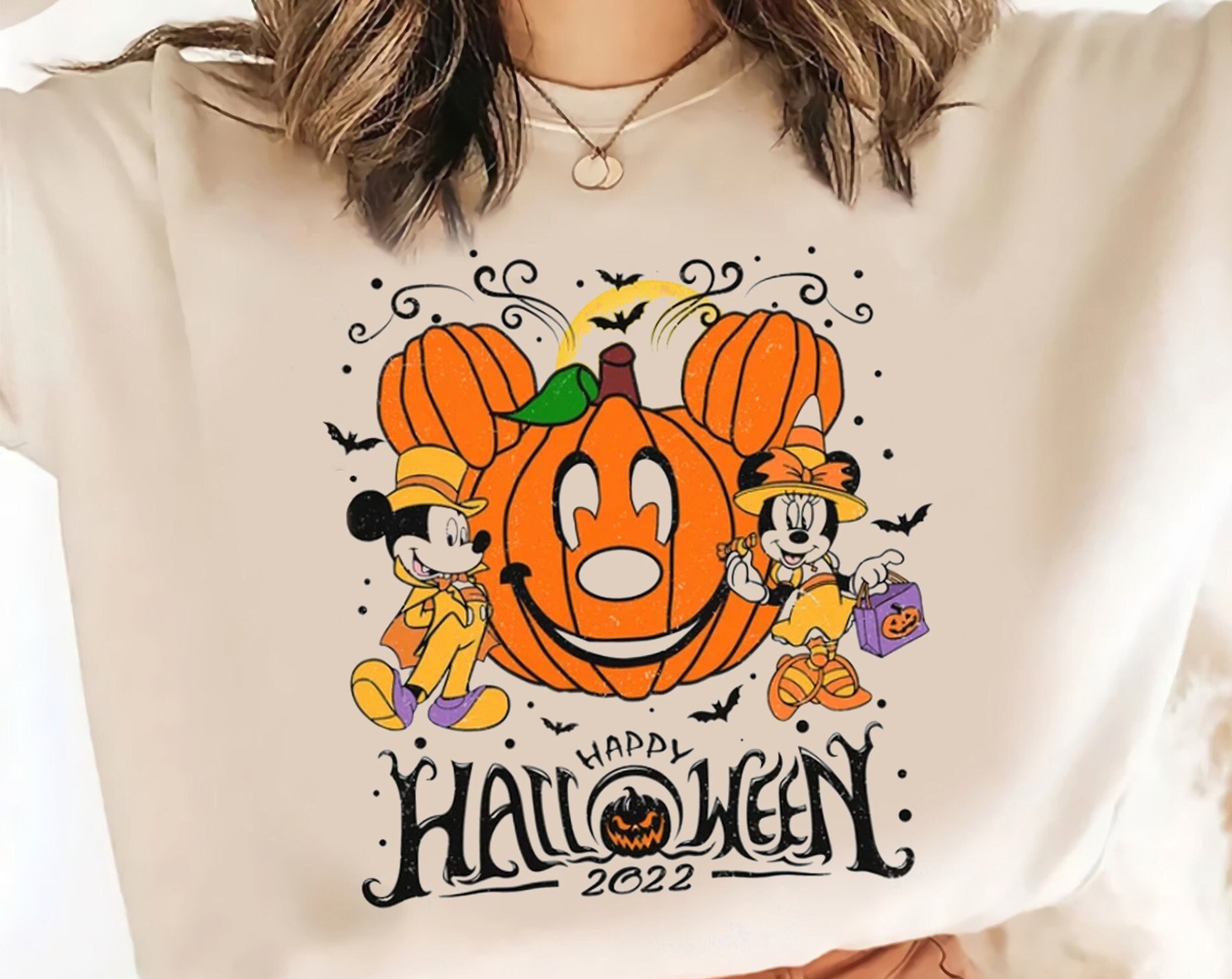 Discover Disney Pumpkin Halloween Sweatshirt