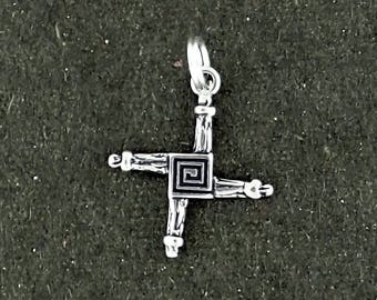 Sterling Silver St. Brigid's Cross Charm Pendant Religious Celtic