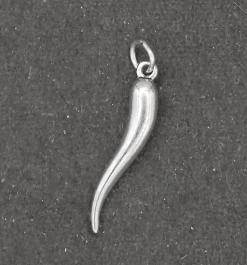 Italian Horn & Italian Hand Charm 925 Sterling Silver 1 pair Etsy