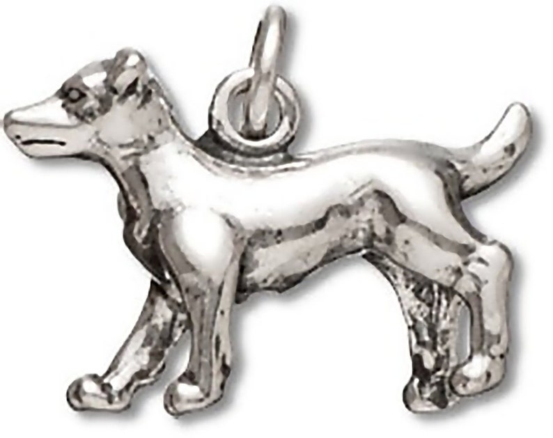 925 Sterling Silver Jack Russell Terrier Dog Necklace 3D Charm Dogs Pets NEW