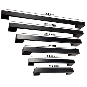 Modern Metal Cabinet Handle, Sleek Drawer Pulls for Bedroom, Bath, Kitchen & Furniture, Black Gold Chrome Hardware, Minimalist-Country Style