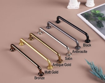 Moderner Metallgriff für Schrankschubladen, Küchen- und Badezimmermöbel, minimalistischer und langlebiger Möbelknopf für Schlafzimmer und Wohnzimmer