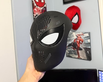 Máscara facial inspirada en Spider-Man de la línea Brand New Day del MCU - Lentes magnéticas - Lentes antivaho