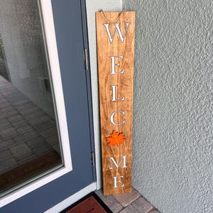 Interchangeable Wooden Welcome Sign