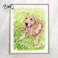 100% Hand-Painted Custom Pet Portrait, Watercolor Dog Portrait from Photo, Pet Memorial Art, Gift for Pet Lover, Pet Memorial Gift product logo