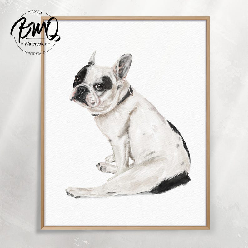 100% Hand-Painted Custom Pet Portrait, Watercolor Dog Portrait from Photo, Pet Memorial Art, Gift for Pet Lover, Pet Memorial Gift image 9