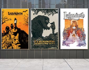 Labyrinth Movie Posters , Canvas Prints , Movie Fans Collection , Room Decor , Birthday Gift