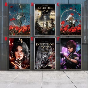 Clair Obscur Expedition 33 Movie Posters , Canvas Prints , Movie Fans Collection , Room Decor , Birthday Gift