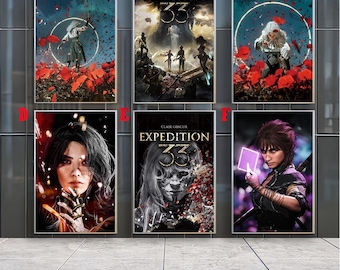 Clair Obscur Expedition 33 Movie Posters , Canvas Prints , Movie Fans Collection , Room Decor , Birthday Gift