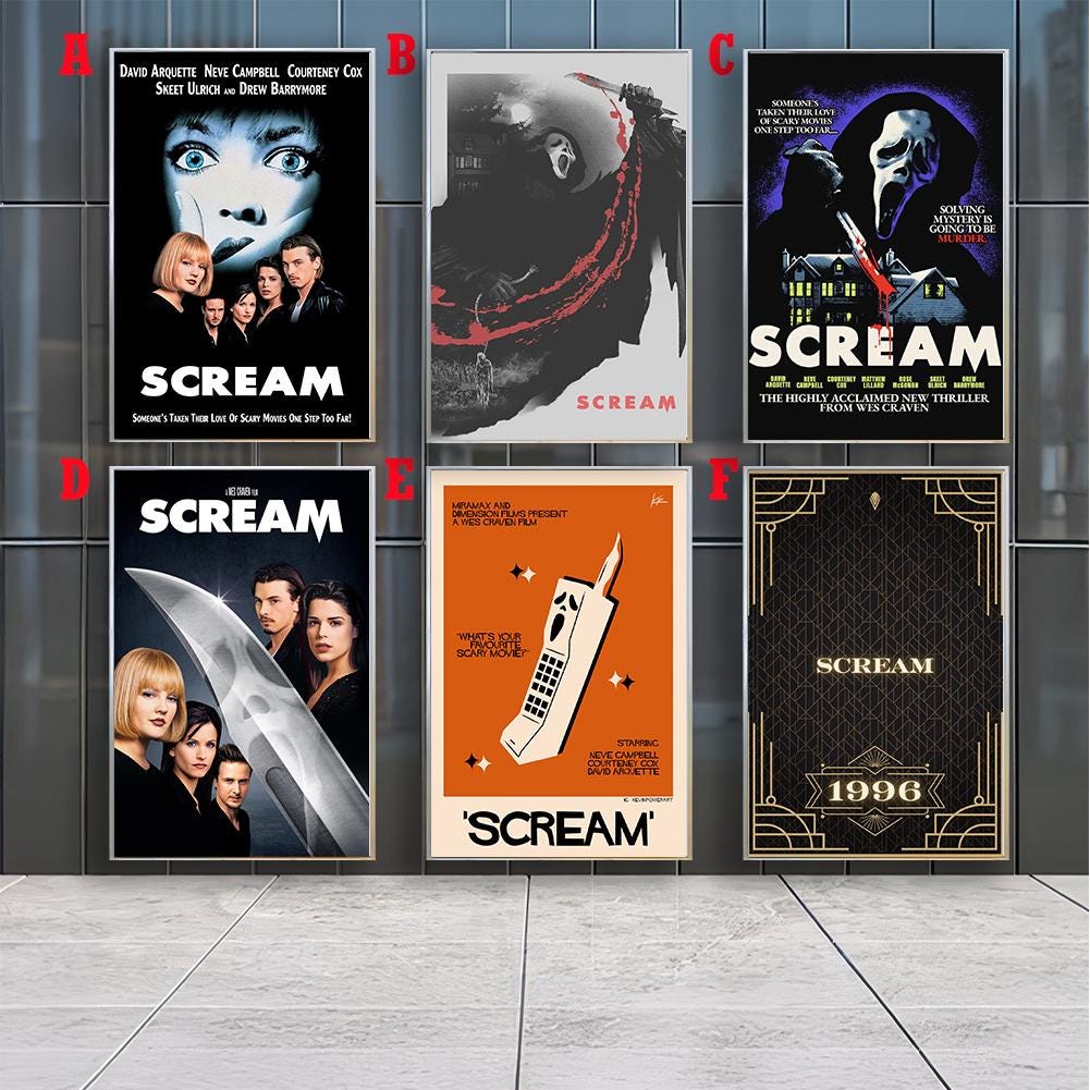スクリーム映画ポスター - Etsy 日本