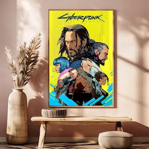 Cyberpunk 2077 Posters , Canvas Prints , Movie Fans Collection , Room Decor , Birthday Gift D