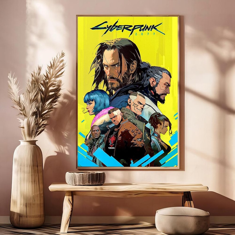 Cyberpunk 2077 Posters , Canvas Prints , Movie Fans Collection , Room Decor , Birthday Gift D
