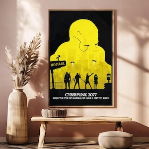 Cyberpunk 2077 Posters , Canvas Prints , Movie Fans Collection , Room Decor , Birthday Gift E