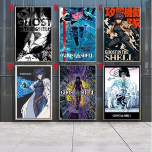 Affiches du film Ghost in the Shell, impressions sur toile, collection pour cinéphiles, décoration de chambre, cadeau d'anniversaire
