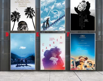 Affiches de films du Festival de Cannes, impressions sur toile, collection pour cinéphiles, décoration de chambre, cadeau d'anniversaire