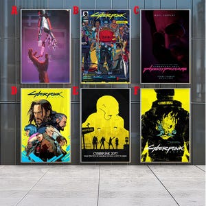 Cyberpunk 2077 Posters , Canvas Prints , Movie Fans Collection , Room Decor , Birthday Gift image 1