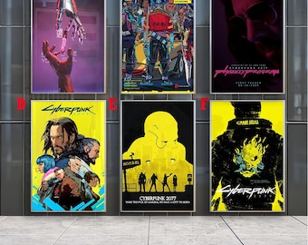 Cyberpunk 2077 Posters , Canvas Prints , Movie Fans Collection , Room Decor , Birthday Gift