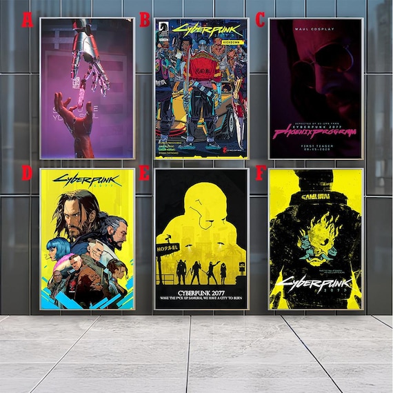 Cyberpunk 2077 Posters , Canvas Prints , Movie Fans Collection , Room Decor , Birthday Gift