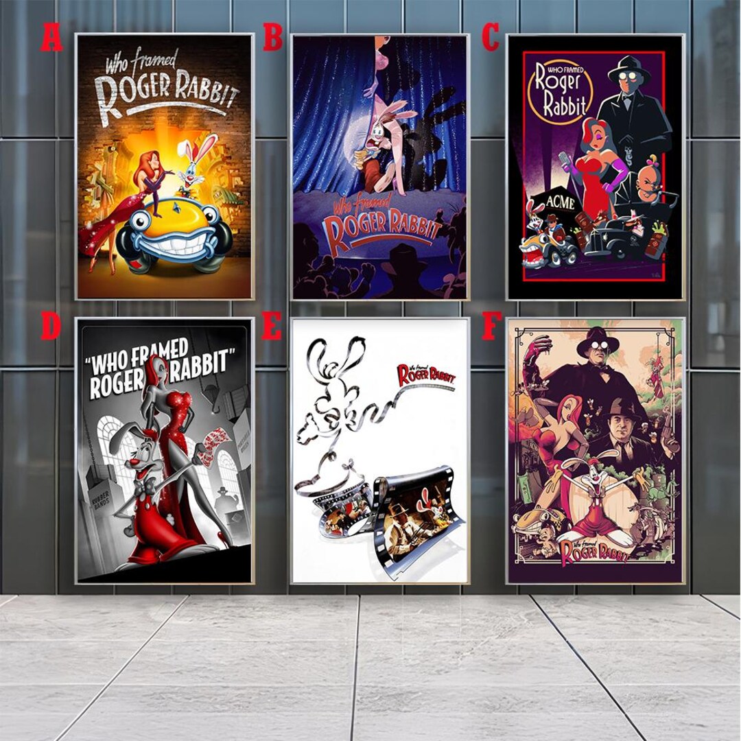 Who Framed Roger Rabbit Classic Movie Posters , Canvas Prints , Movie ...