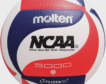 Molten V5M5000-3N Flistatec NCAA Volleyball - Red/White/Blue- PU Microfiber Ball